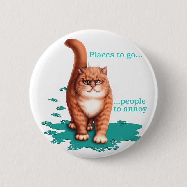 Places to Go 2 Inch Round Button (Front)