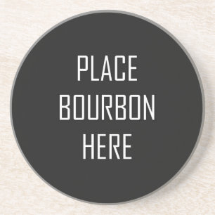 Placez les dessous de verre de grès de Bourbon ici