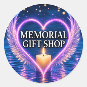 Placez un autocollant de la boutique de cadeaux co