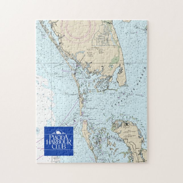 Placida Harbour Club Puzzle chart (Vertical)