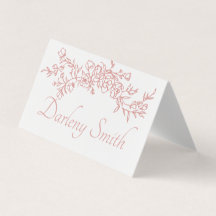 Placing Card Simple Minimalist