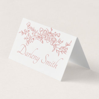 Placing Card Simple Minimalist