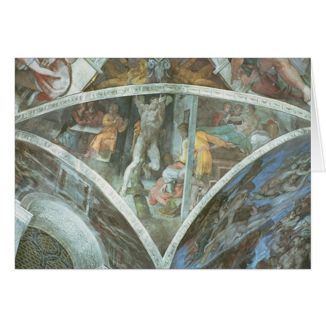 Plafond de chapelle de Sistine : Haman (Devant horizontal)