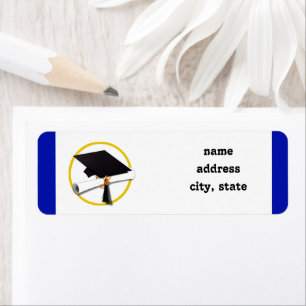Plafond de diplôme avec diplôme - Bleu foncé