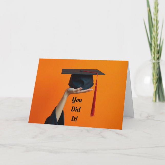 Plafond de diplôme Carte de voeux pliée (Devant)