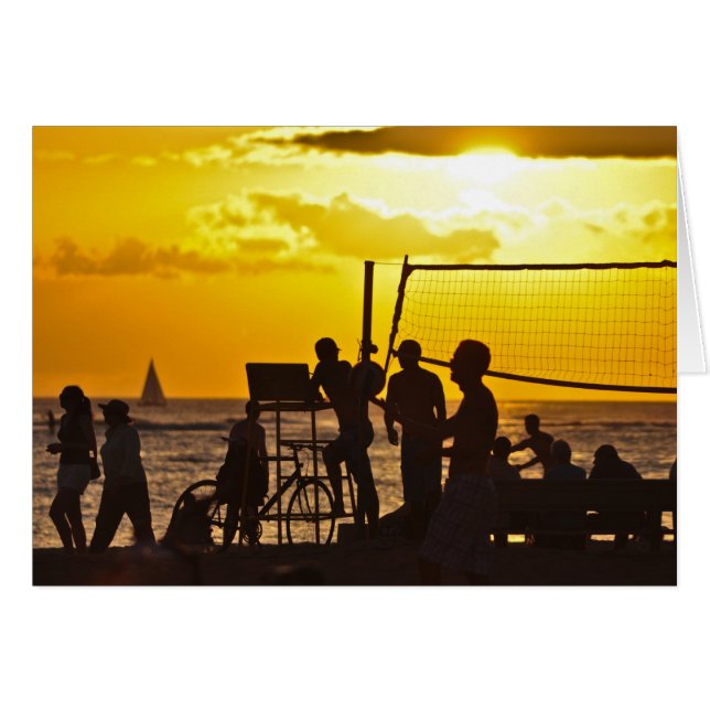 Plage à Sunset (Devant horizontal)