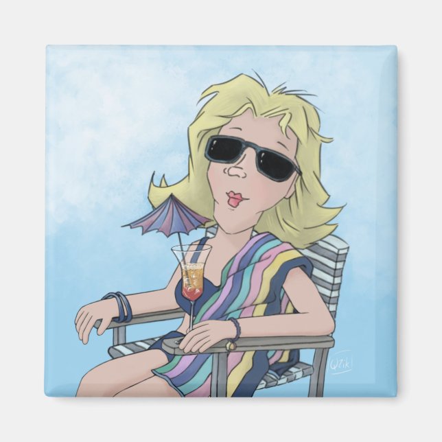 Plage Babe Magnet (Devant)