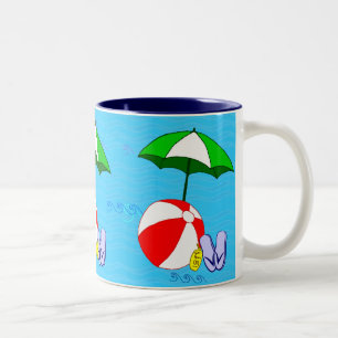Plage Ball Pool parasol Mug