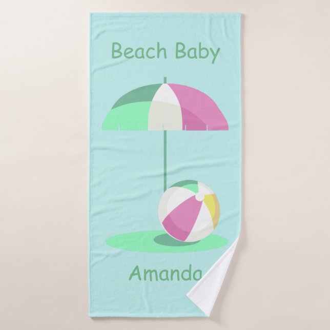 Plage Bébé Serviette de bain fille (Serviette de bain)