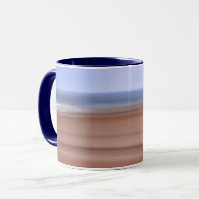 Plage Calque Océan Mouvement Art Mug (Devant gauche)