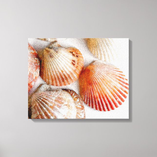 Plage Coquillages Art Toile Imprimer (Recto)