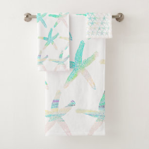 Plage côtière de Starfish Multicolor Turquoise P