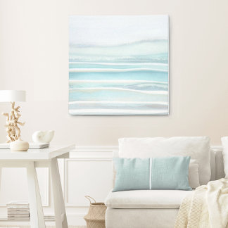 Plage côtière toile Imprimer