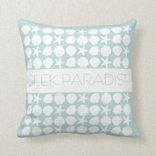 Plage Coussin personnalisé - CHOISISSEZ VOTRE COUL