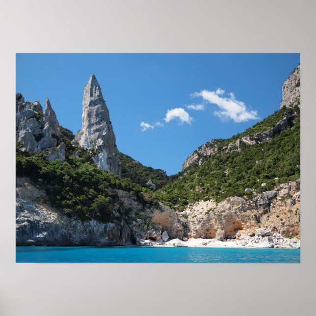 Plage de Cala Goloritze, affiche de la Sardaigne (Devant)