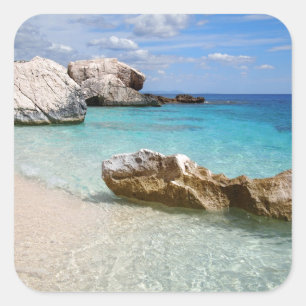Plage de Cala Mariolu, autocollant de la Sardaigne
