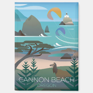 Plage de Cannon, Aimant Réfrigérateur de l'Oregon