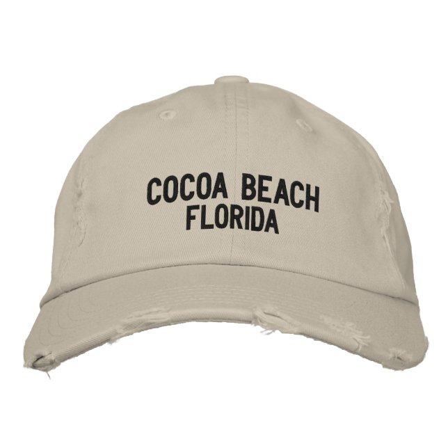 Plage de Cocoa, Floride Casquette brodé (Devant)