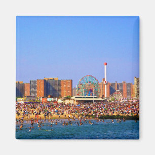 Plage de Coney Island - aimant de NYC