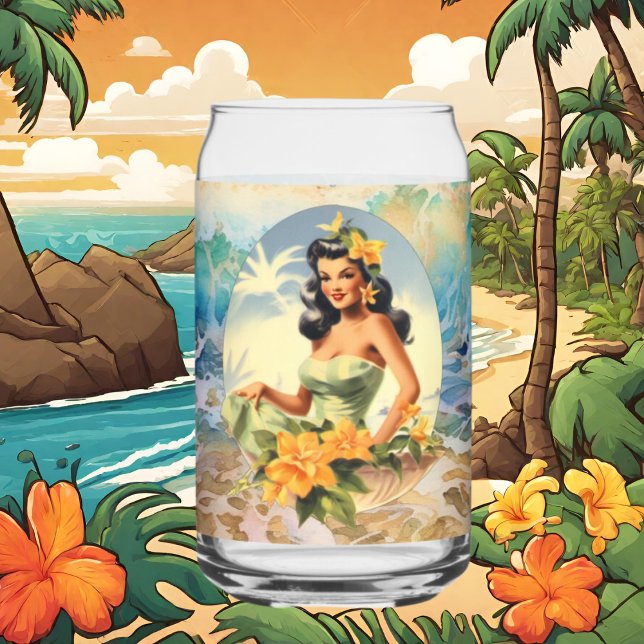 Plage de Cute Hawaii Maison de plage Rétro (Créateur téléchargé)