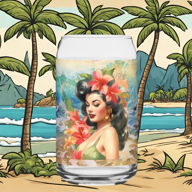 Plage de Cute Hawaii Maison de plage Rétro (Créateur téléchargé)