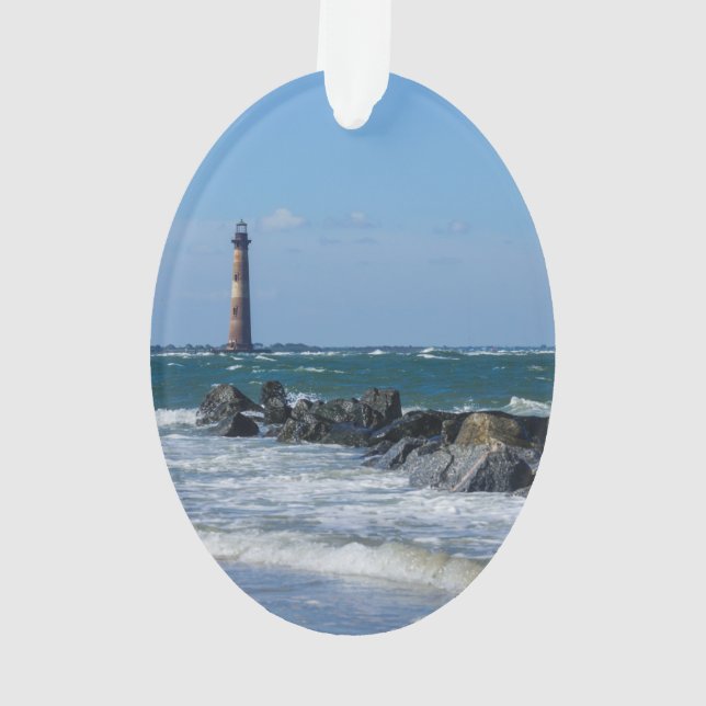 Plage de folie de phare de Morris (dos)