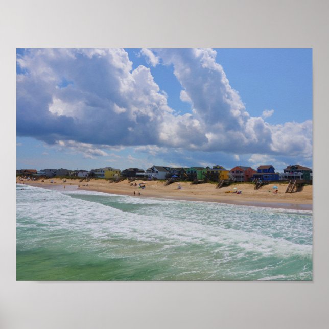 Plage de Folly, affiche de Caroline du Sud (Devant)