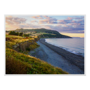 Plage de Greystones Irlande Wall Art   Affiche Côt