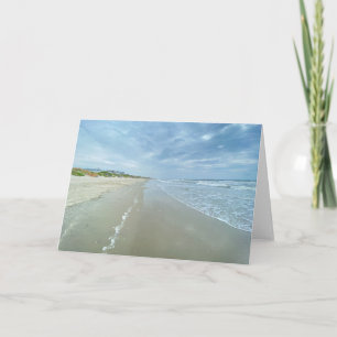 Plage de l'océan Atlantique Invitation blanche