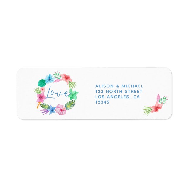 Plage de luau Tropical wreath (Devant)
