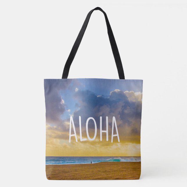 Plage de Lumahai, Kauai, Aloha sac hawaïen de (Devant)