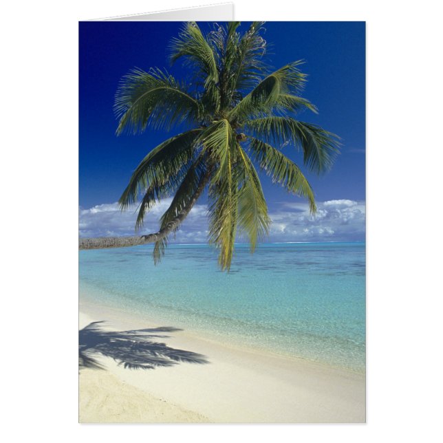 Plage de Matira sur l'île de Bora Bora, Société (Devant)