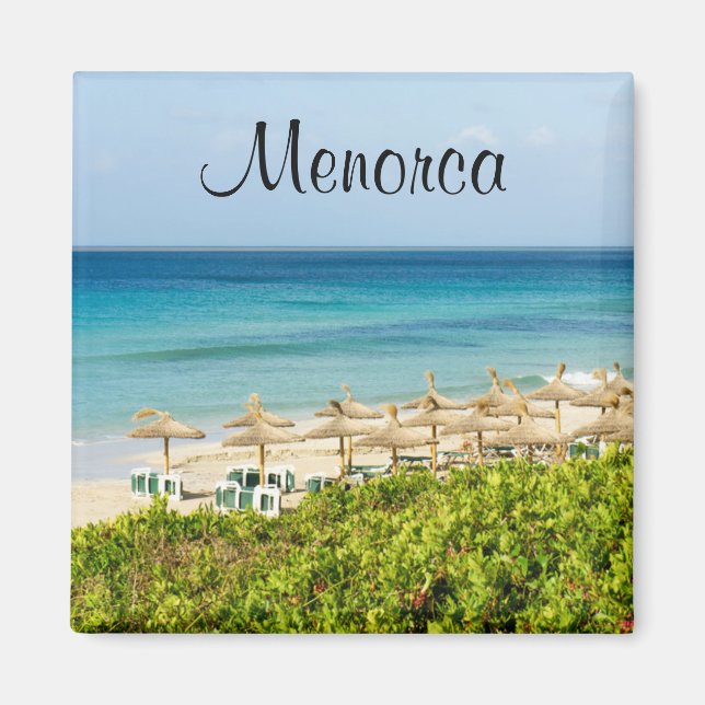 Plage de Minorque de Santo Tomas Magnet souvenir (Devant)