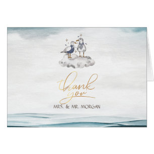 Plage de mouettes d'aquarelles