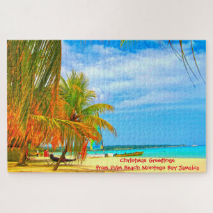 Plage de Palm Montego Bay Jamaïque. Puzzle