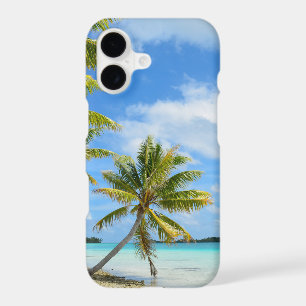 Plage de palmiers tropicaux