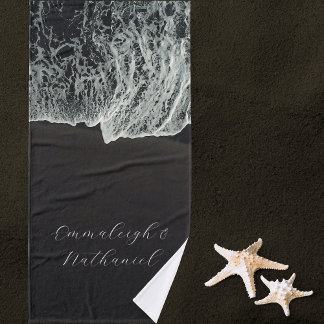 Plage de sable noir sur mesure