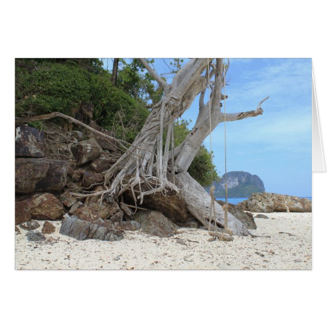 Plage de sable tropicale (Devant horizontal)