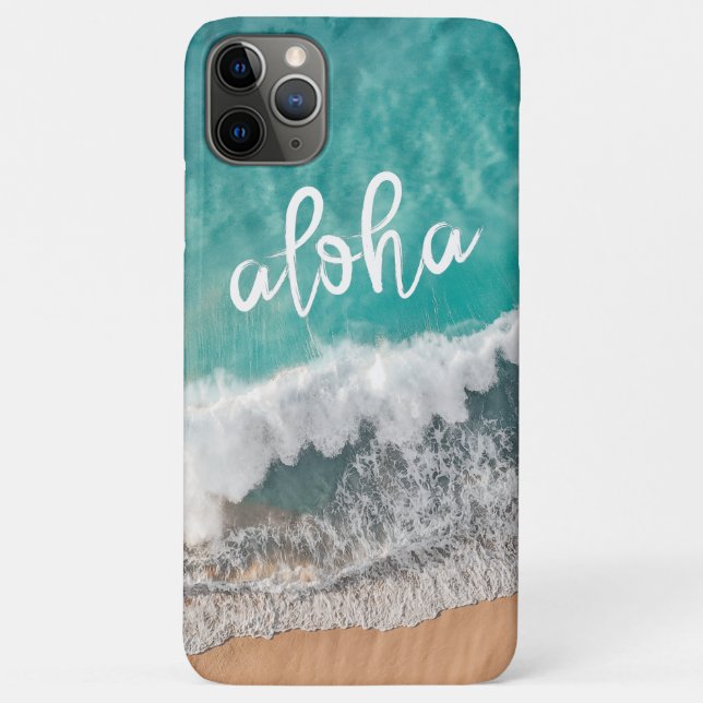 Plage de sable tropicale Aloha avec Coque de mer T (Dos)