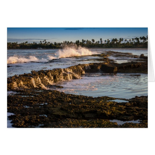 Plage De Tabuba : Briser Des Vagues Sur Les Récifs (Devant horizontal)