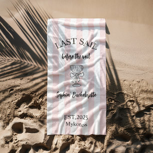 Plage Dernière voile avant la serviette de voile Nauti