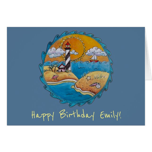 Plage d'été amusant soleil bord de mer côte (Devant horizontal)