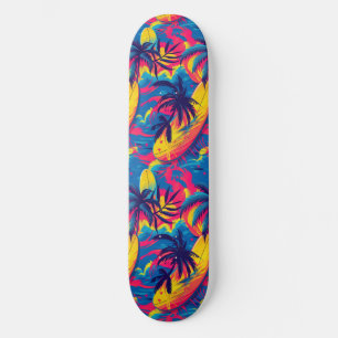 Plage d'été cool Palm Skateboard conçu