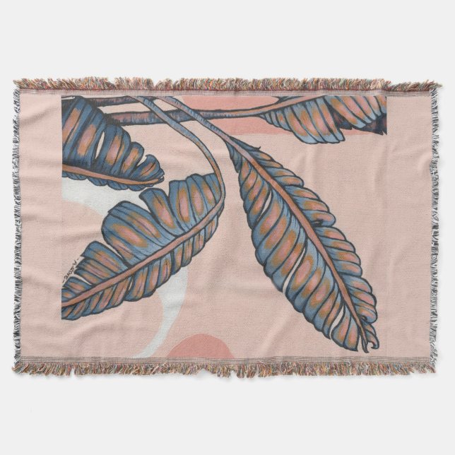 Plage d'été coton jeté couverture (Devant)