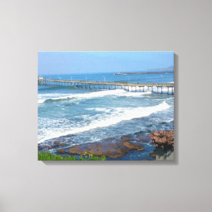 PLAGE D'OCÉAN, toile CALIFORNIE