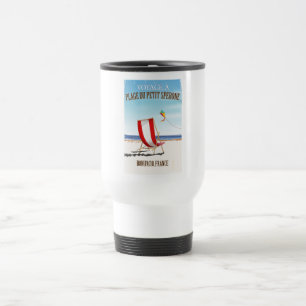 Plage du Petit Sperone,France vintage poster Travel Mug