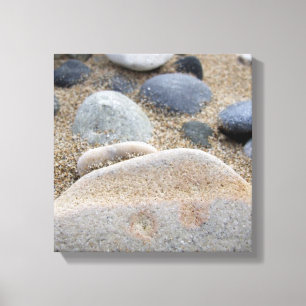 Plage Galets Toile Enveloppée Imprimer