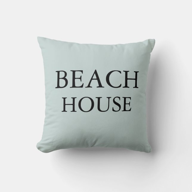 Plage House Oreiller à jet de sel de mer (Recto)