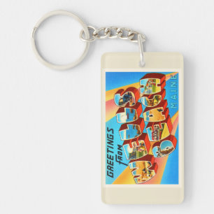 Plage Maine de puits JE vieux souvenir de Vintage