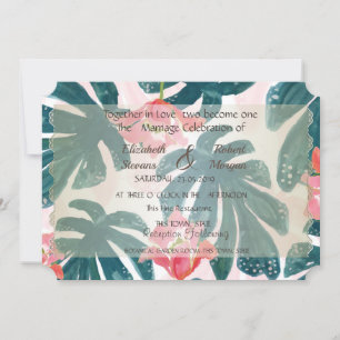 Plage Mariage Coquillages Invitation